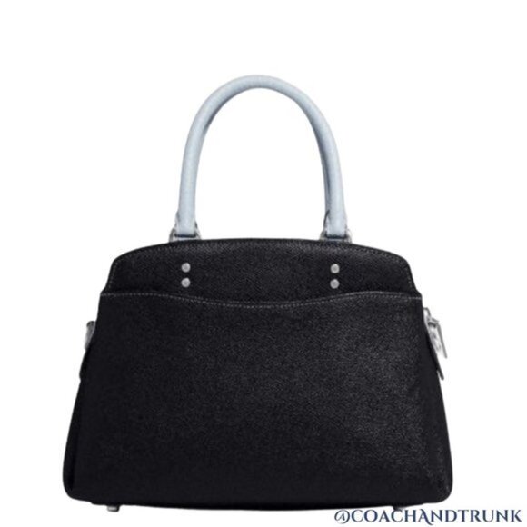 COACH Midnight and Light Blue Leather Mini Lillie Crossbody Silver Accents NWT - Picture 9 of 10